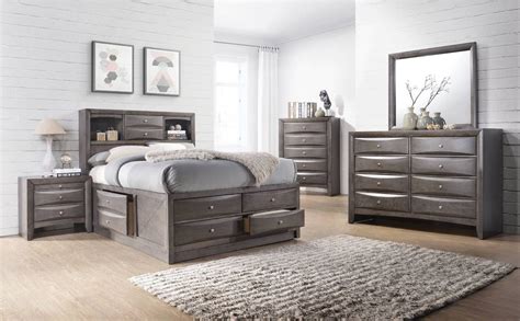 Buy queen size bed online at durian & save 35 % off. EG100 Emily Grey Storage Bedroom - AWFCO Catalog Site