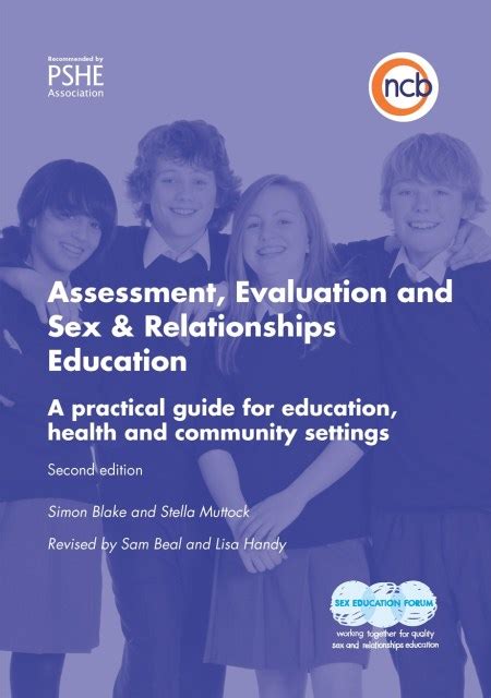 Assessment Evaluation And Sex And Relationships Education By Lisa