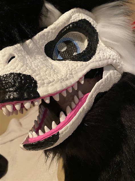 Premade Cow Raptor Dino Fursuits Head With Spirit Halloween Etsy