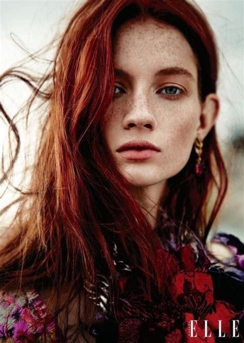 Beautiful Redhead Ginger Hair Trendy Hairstyles Freckles Redheads Editorial Fashion