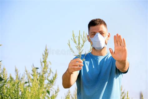 The Man Suffering From Allergy Medical Concept Stock Photo Image Of