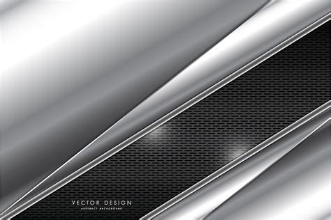 Metallic silver angled plates over gray grate texture 1235800 Vector ...