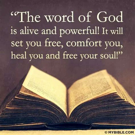The Word Of God Is Alive And Powerful It Will Set You