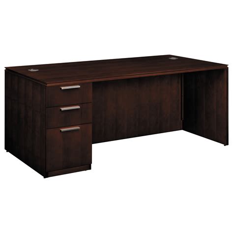 Hon Arrive Single Pedestal Veneer Desk Left 72w X 36d X 29 12h