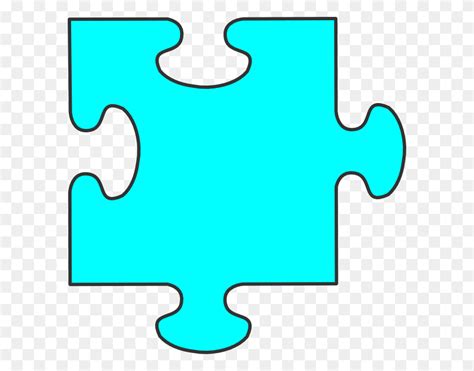 Blue Jigsaw Puzzle Piece Large Clip Art Vector Clip A