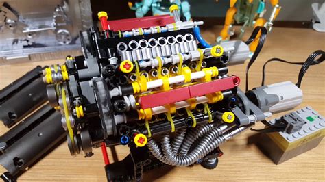 Lego Technic Moc V8 32v Engine 도색커스텀완성 Youtube