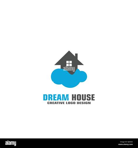 Dream House Logo Cloud House Graphic Logo Template Stock Vector Image And Art Alamy