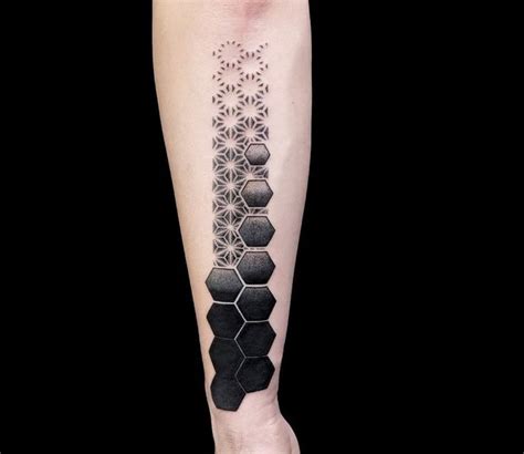 Hexagons Tattoo By Mikki Bold Post 30652 Hexagon Tattoo Geometric