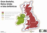 Mapa Gran Bretaña Reino Unido | Mapa Asia
