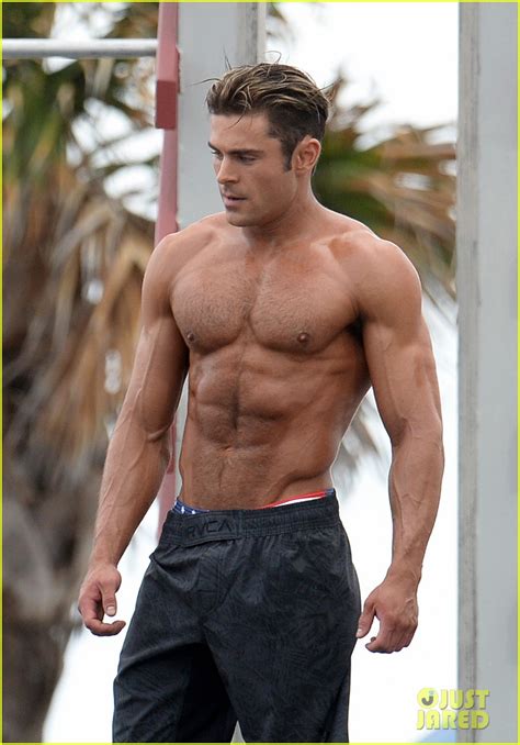 Full Sized Photo Of Zac Efron Abs Shirtless Obstacle Course Baywatch 26 Zac Efron Puts His