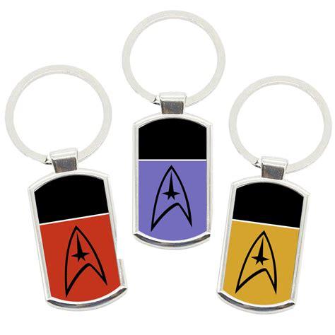 Star Trek Uniform Keychain The Perfect Geek T For Trekkies Etsy