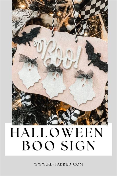 Diy Dollar Tree Boo Sign Re Fabbed Dollar Tree Halloween Boo