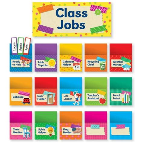 Scholastic Teaching Resources Sc 812782 Tape It Up Class Jobs Bulletin
