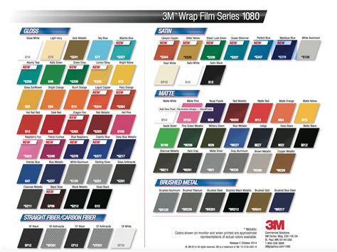 3m1080 Color Change Vinyl Wrap 18 New Colors