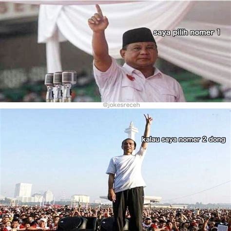 10 Meme Lucu Jokowi Prabowo Bikin Suasana Adem Jelang Pilpres