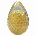 Crystal 24k Pure Gold Hand Blown Egg Paperweight FM Konstglas, Ronneby ...
