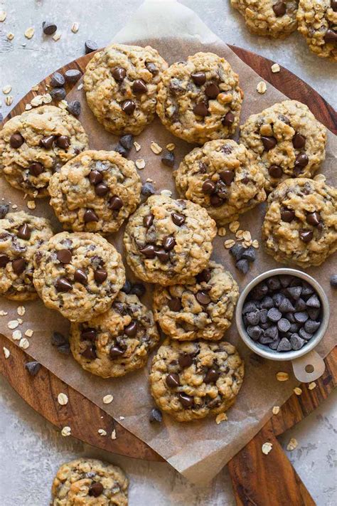Soft And Chewy Oatmeal Chocolate Chip Cookies