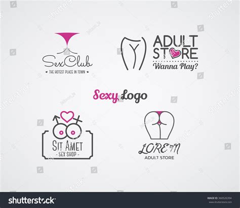 Collection Of Cute Sex Shop Logo And Badge Design Templates Sexy