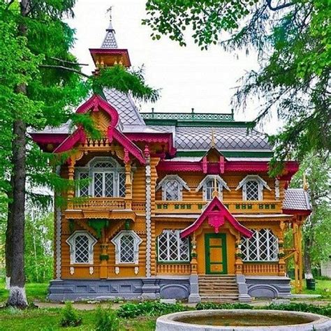Traditional Russian Folk Art House Russian Architecture Architecture Architecture House