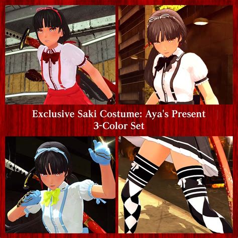 exclusive saki costumes aya s present 3 color set add on
