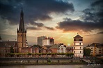 Landeshauptstadt von NRW .... Foto & Bild | sonnenuntergang, licht, hdr ...