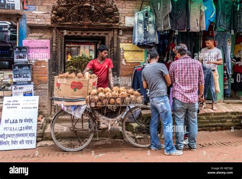 Street Life Bhaktapur Nepal Stock Photo Alamy