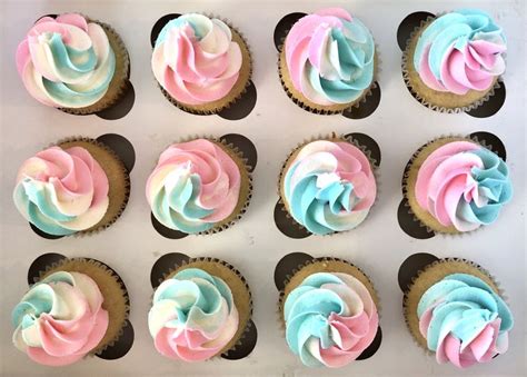 gender reveal cupcakes gender reveal dessert gender reveal cupcakes gender reveal dessert table