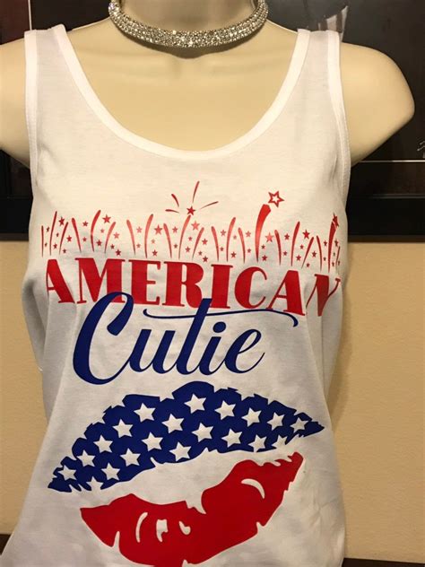 American Cutie Tank Top Fourth Of July Shirt 4th Of July Shirt