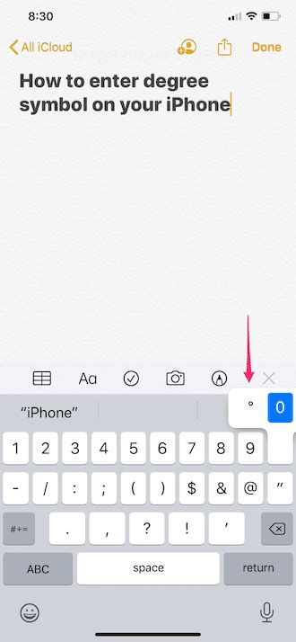 See the iphone special characters list below. How to Type the Temperature Degree Symbol on iPhone or iPad