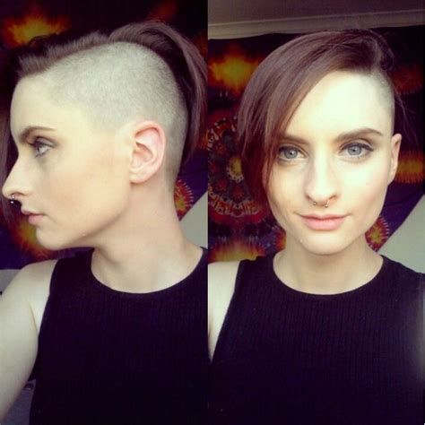 Fuck Yeah Chicks With Shaved Heads Half Shaved Hair Short Hair