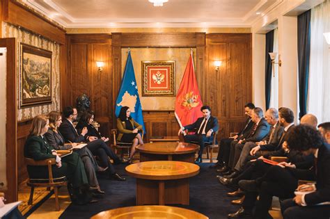 President Osmani Met With The Prime Minister Of Montenegro Dritan
