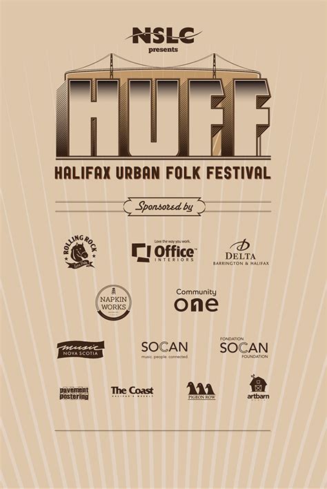 Huff Halifax Urban Folk Festival On Behance