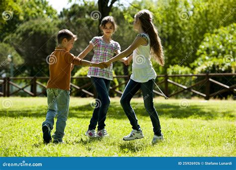 Children Playing Ring Around The Rosy Royalty Free Stock Image Image