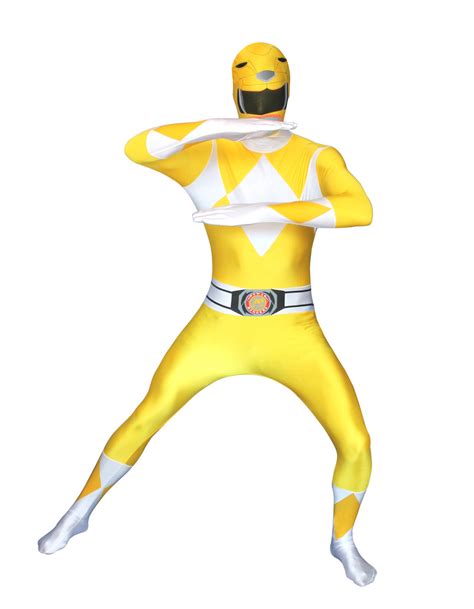 Yellow Ranger Costume Morphsuit Power Rangers Womens Costumes The