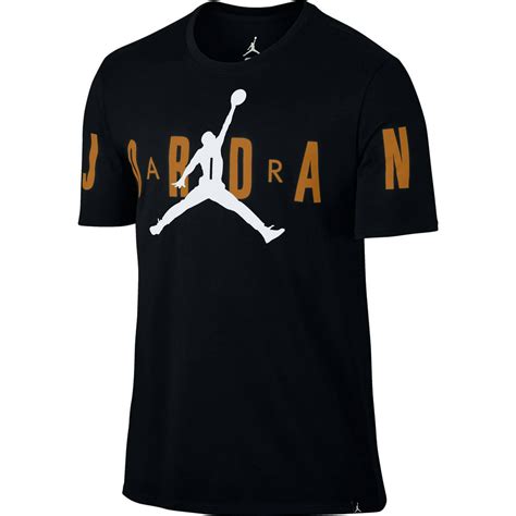 Jordan Jordan Stretched Logo Mens T Shirt Black White 840398 011
