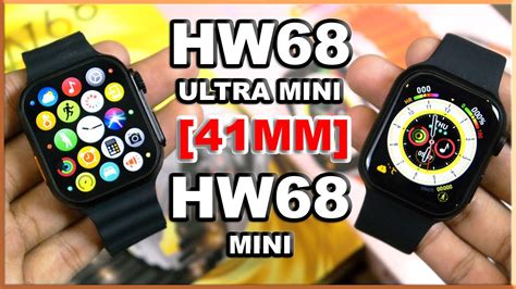 Unboxing Hw68 Ultra Mini And Hw68 Mini 41mm Full Display Watchos
