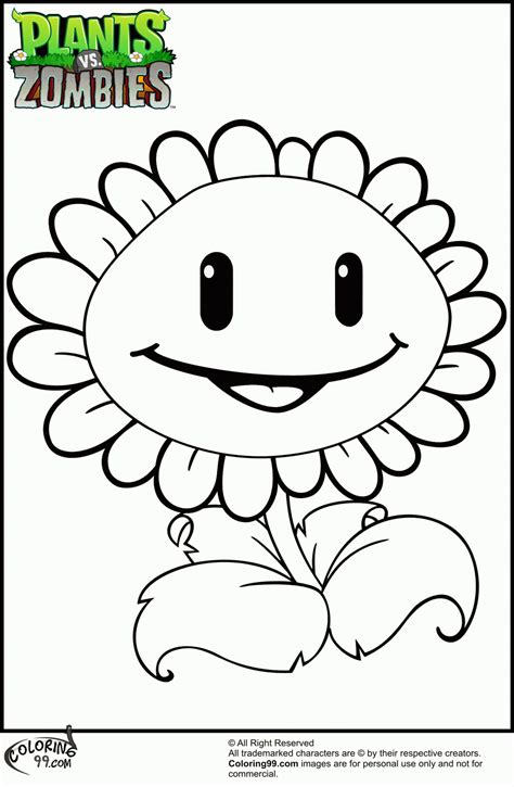 Peashooter Coloring Page