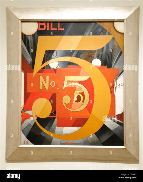 I Saw The Figure 5 In Gold 1928 By Charles Demuth American Stock