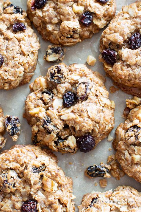 Amazing Chewy Vegan Oatmeal Raisin Cookies Gluten Free Beaming Baker