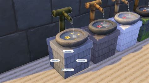 Peek Of Spring Water Feature Sink Serinion Studio Sims 4 On Patreon