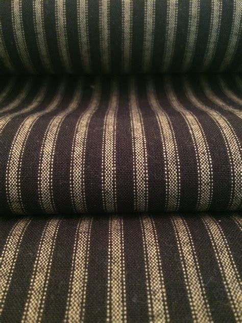 Vintage Ticking Homespun Primitive Fabric Woven Fabric Etsy Canada