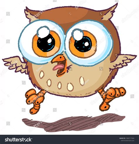 Vector Cartoon Clip Art Illustration Of A Cute And Happy Owl Mascot