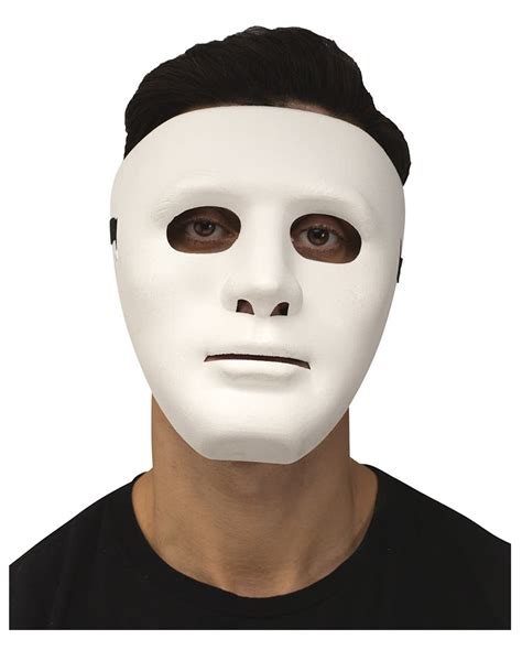 Face Mask White Halloween Accessory Horror