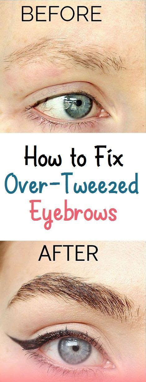 Invest in an eyebrow or hair growth serum to speed up the process. How to Fix Over-Tweezed Eyebrows | Eyebrows, Sparse ...