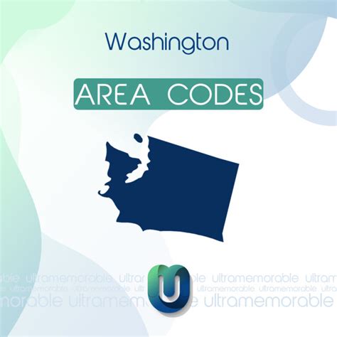 Washington Area Codes 206 253 Ultra Memorable