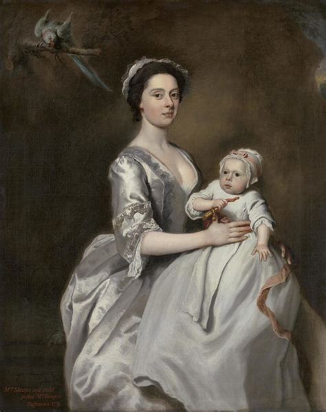 Joseph Highmore Mrs Sharpe And Her Child 1731 Kids Portraits