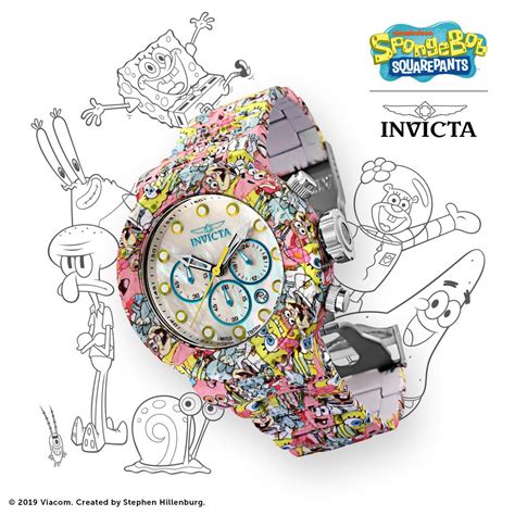 invicta spongebob and patrick quartz watch limited edition