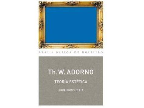 Livro Teoría Estética De Theodor W Adorno Espanhol Wortenpt