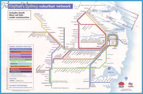 Sydney Metro Map Travelsfinderscom
