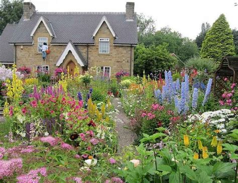 47 Stunning Front Yard Cottage Garden Inspiration Ideas English